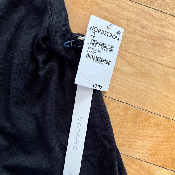 NWT Nordstrom Caslon Black Tank - Size XS - Picture 2 of 3